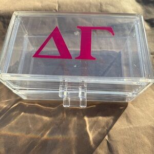 Delta Gamma Clear Box & Sticker